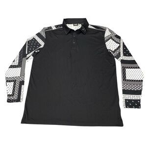 PXG Shirt Mens Handkercheif Paneled Polo UV Protection- Sz M MSRP: $145